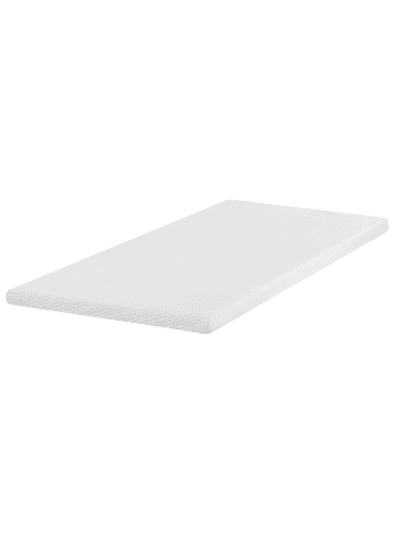 Beliani Topper LATEX LIFT 6 in Weiß - (W) 90 x (H) 6 x (L) 200 cm
