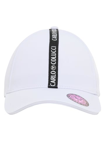 Carlo Colucci Baseball Cap Colorio in Weiß