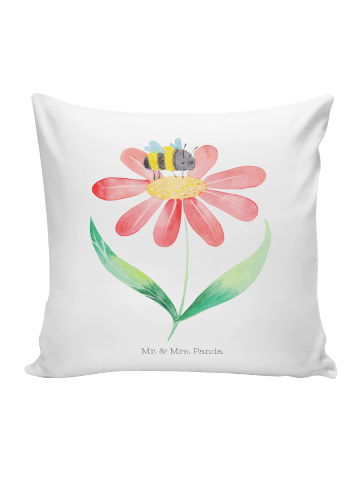 Mr. & Mrs. Panda Kissen 40x40 Hummel Blume ohne Spruch in Weiß