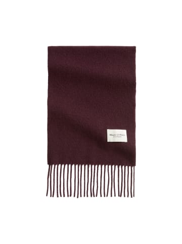 Marc O'Polo Schal mit Fransen in Black Cherry