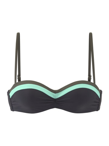 s.Oliver Bügel-Bandeau-Bikini-Top in anthrazit