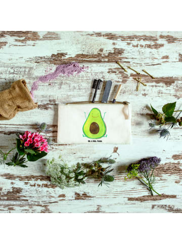 Mr. & Mrs. Panda Mäppchen Avocado Glücklich ohne Spruch in Weiß