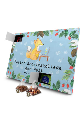 Mr. & Mrs. Panda Adventskalender Tee Fuchs Bester Arbeitskollege... in Eisblau