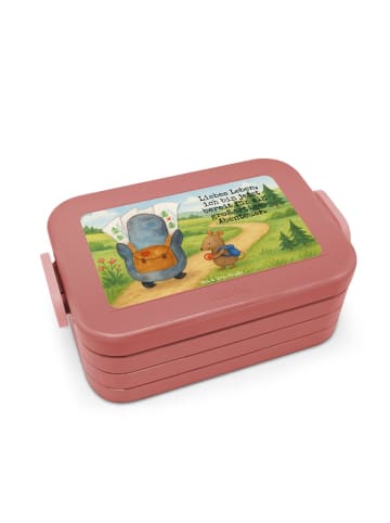 Mr. & Mrs. Panda MEPAL Bentobox Pinguin & Maus Wanderer Design m... in Rot Pastell