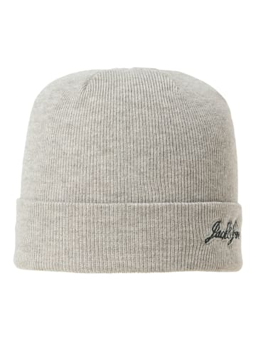 JACK & JONES Junior Wintermütze JACBURNABY BEANIE JNR in light grey melange