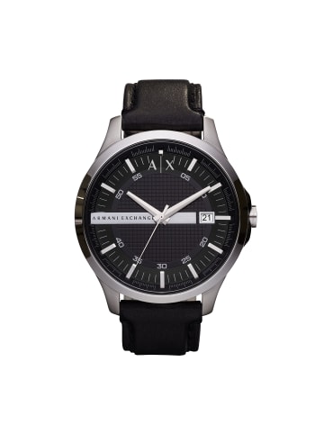 Armani Exchange Armbanduhr The Black Classic in silber