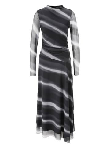 Aniston SELECTED Maxikleid in schwarz-anthra-silber