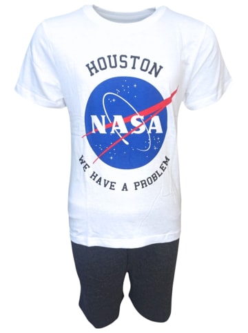 Nasa Schlafanzug kurz NASA in Grau
