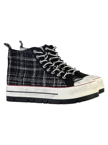 Desigual Hohe Schnür-Sneaker „Crush BN“ Schwarz
