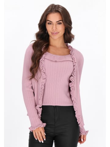faina Women Cardigan in dark rose
