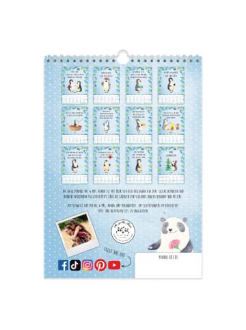 Mr. & Mrs. Panda Kalender mit Sprüchen 2026 Pinguin Collection m... in Weiß