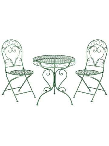 Beliani 3-tlg Bistro Set ALBINIA in Grün