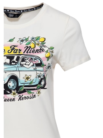 Queen Kerosin Queen Kerosin T-Shirt Dolce Far Niente in offwhite