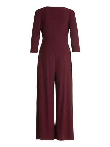 CARTOON Jumpsuit mit weitem Bein in Dark Aubergine