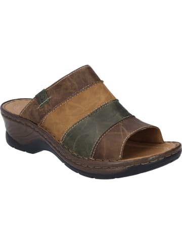 Josef Seibel Clog Catalonia 64 in brandy-multi