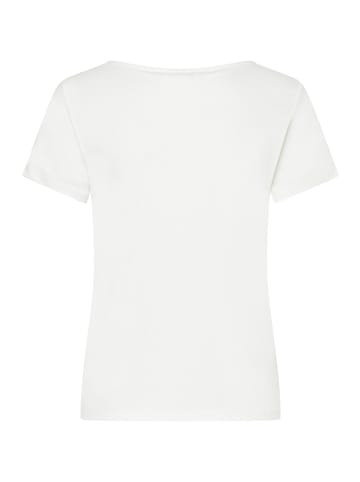 More & More süßes Herzchen-Kurzarmshirt in offwhite