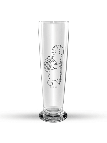 Mr. & Mrs. Panda Bierglas Schildkröte Wanderer ohne Spruch in Transparent