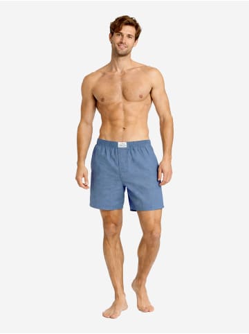 Lakeford & Sons Boxer American Boxershorts Herren 3-Pack in klassischen Designs in hellblau