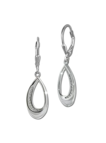 SilberDream Ohrringe Silber 925 Sterling Silber, glanz Träne Ohrhänger