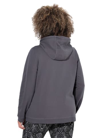 Ulla Popken Sweatjacke in graphitgrau