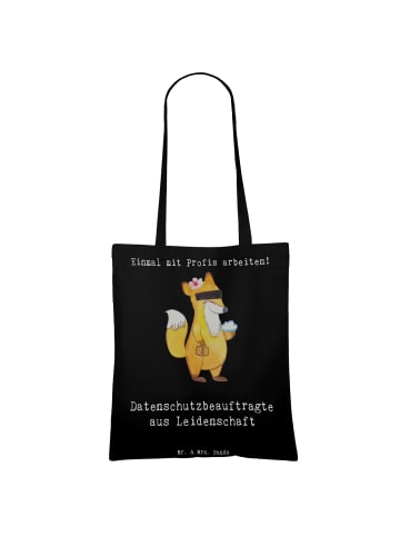 Mr. & Mrs. Panda Uni Tasche Datenschutzbeauftragte Leidenschaft ... in Schwarz