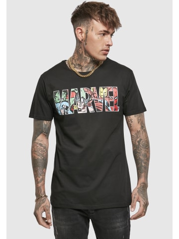 Merchcode Merchcode Herren Marvel Logo Character Tee in black