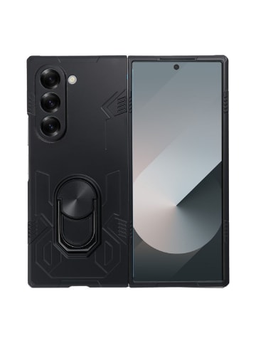 COFI 1453 Handy Schutzhülle mit integriertem Ringhalter kompatibel mit in Schwarz