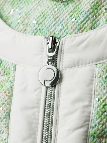 creation L Daunen-Steppjacke in reseda-ecru-bedruckt