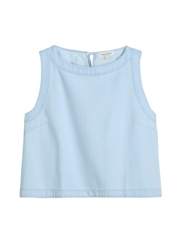 Marc O'Polo Blusen-Top relaxed cropped in Light Blue