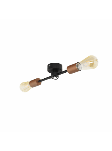 Licht-Erlebnisse Deckenlampe (B)10 x (L)36.5 x (H)7 cm in Schwarz Kupfer