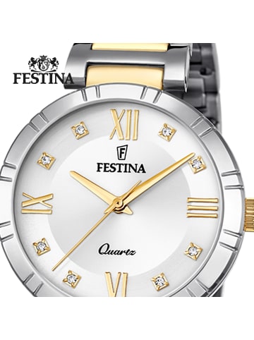 Festina Analog-Armbanduhr Festina Mademoiselle silber, gold mittel (ca. 33mm)