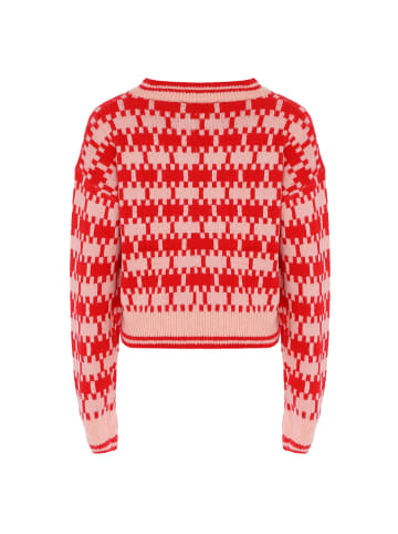 FENIA Sweater in ROT WOLLWEISS