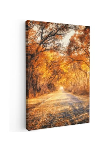 MuchoWow Leinwand bilder Waldweg (BxH)