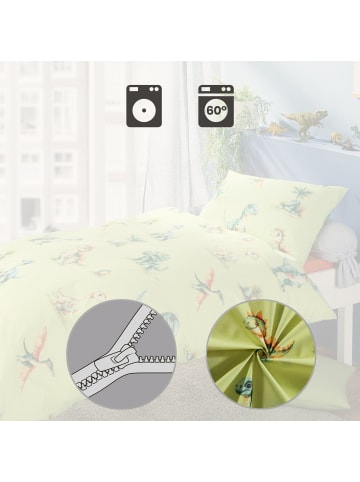 REDBEST Renforcé Kinder-Bettwäsche in grün