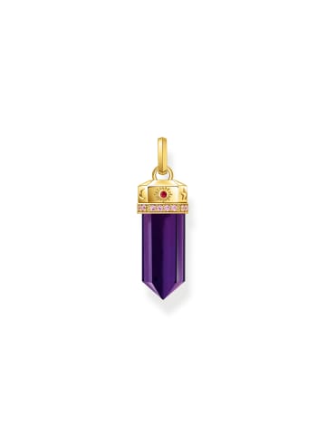 Thomas Sabo Kettenanhänger Mit Facettierten Imitierten Amethyst in gold, pink, rot, lila