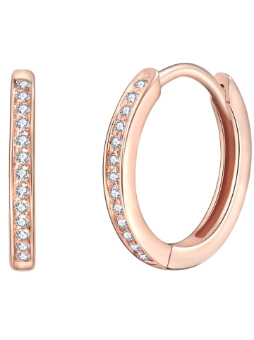 Rafaela Donata Creolen aus Sterling Silber mit Zirkonia in roségold