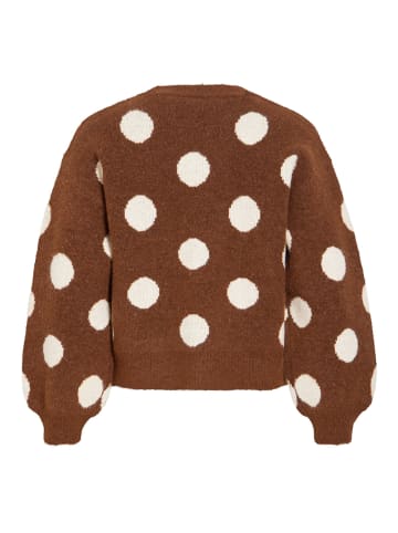 Vila Strickpullover in Chocolate Brown