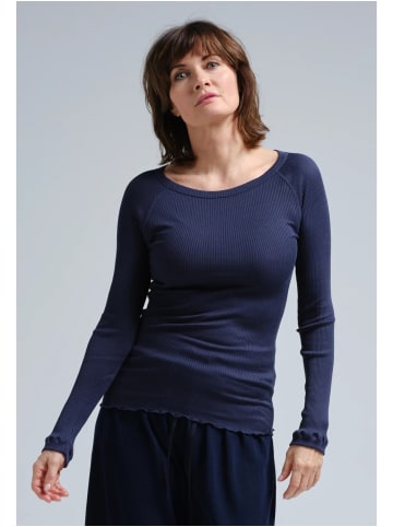 Seamless Basic Hemd Silky in Navy