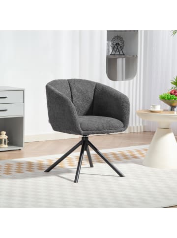 HOMCOM Sessel-59L x 58,5B x 78,5H cm-Grau