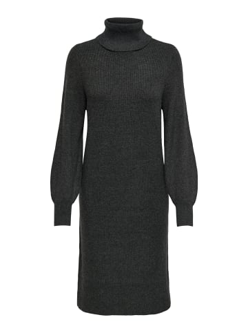 ONLY Strickkleid in Dark Grey Melange