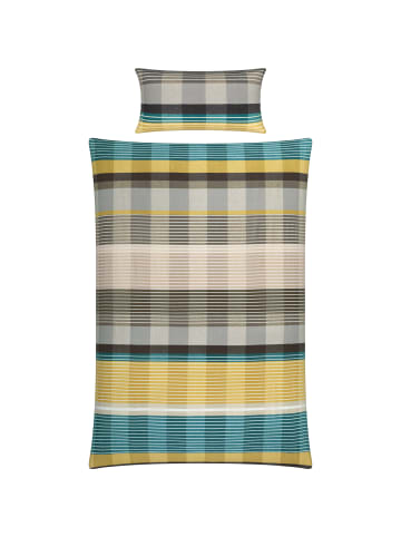 Erwin Müller Fein Biber Bettwäsche Mix & Match in petrol-braun-ocker