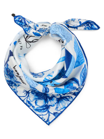 Codello Tuch in indigo weiß - 0001