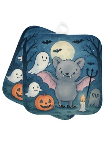 Mr. & Mrs. Panda Ofenhandschuhe Fledermaus Dracula Design ohne S... in Weiß