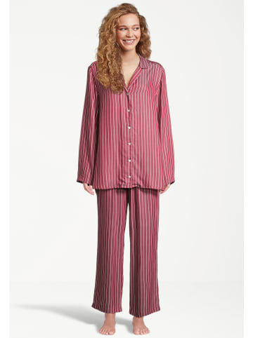 Seidensticker Pyjama Classic Web in Rot