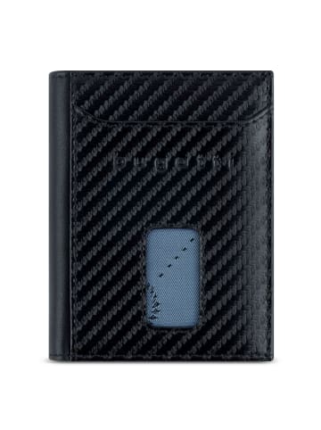 Bugatti Secure Slim Geldbörse RFID Schutz Leder 8 cm schwarz