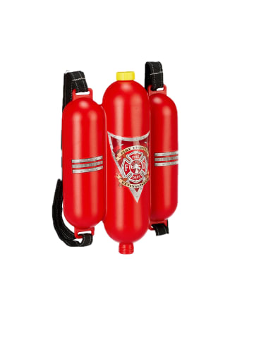 relaxdays 2x Feuerwehr Wasserspritze in Rot/ Gelb