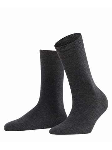 Falke Socken Softmerino in Anthra mel