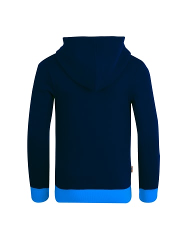 Trollkids Hoodie Pullover mit Kapuze "Troll" in Marineblau / Mittelblau