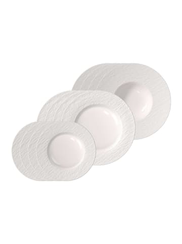 Villeroy & Boch 12-tlg. Teller-Set Manufacture Ice in in weiß