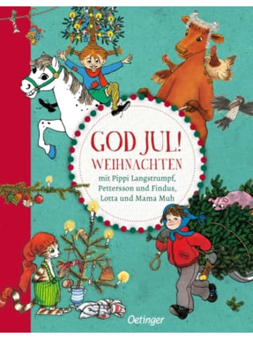 Oetinger Buch - God Jul! Weihnachten mit Pippi Langstrumpf, Pettersson und Findus, Lotta